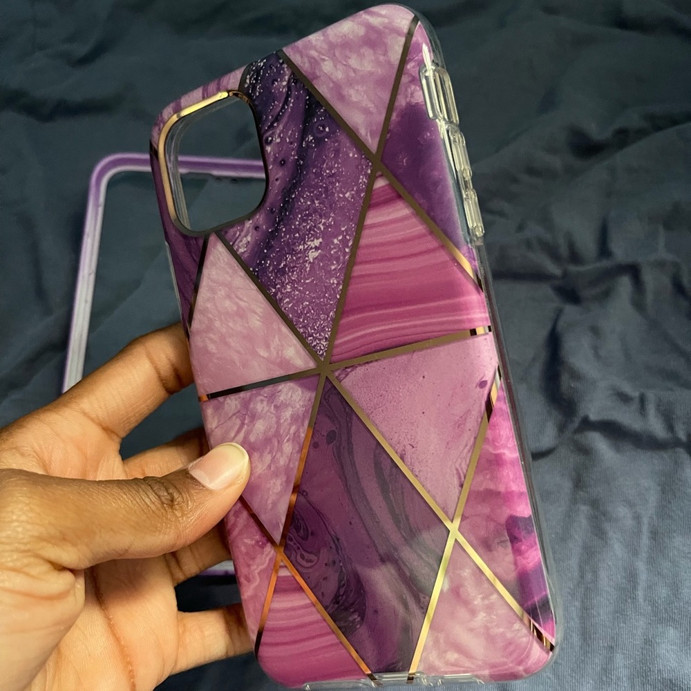 Purple iPhone 11 Pro Max Marble Case